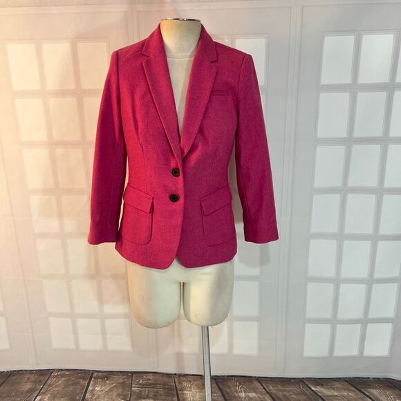 The Limited Pink Long Sleeve Single-Breasted Two-Button Blazer Jacket Size Small - Picture 1 of 10